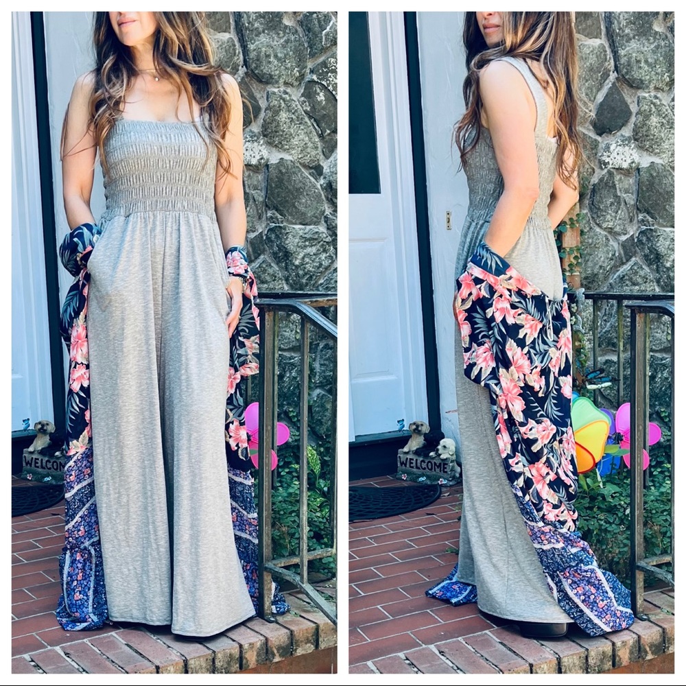 #11 Lisa Boho Chic Most Fabulous Smocked Wide Leg Jumpsuit